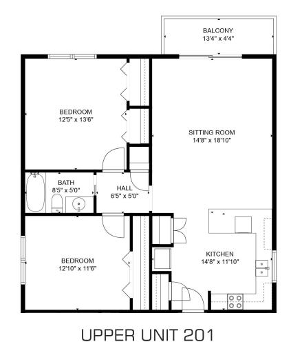 Floorplan 201 - 2 BED