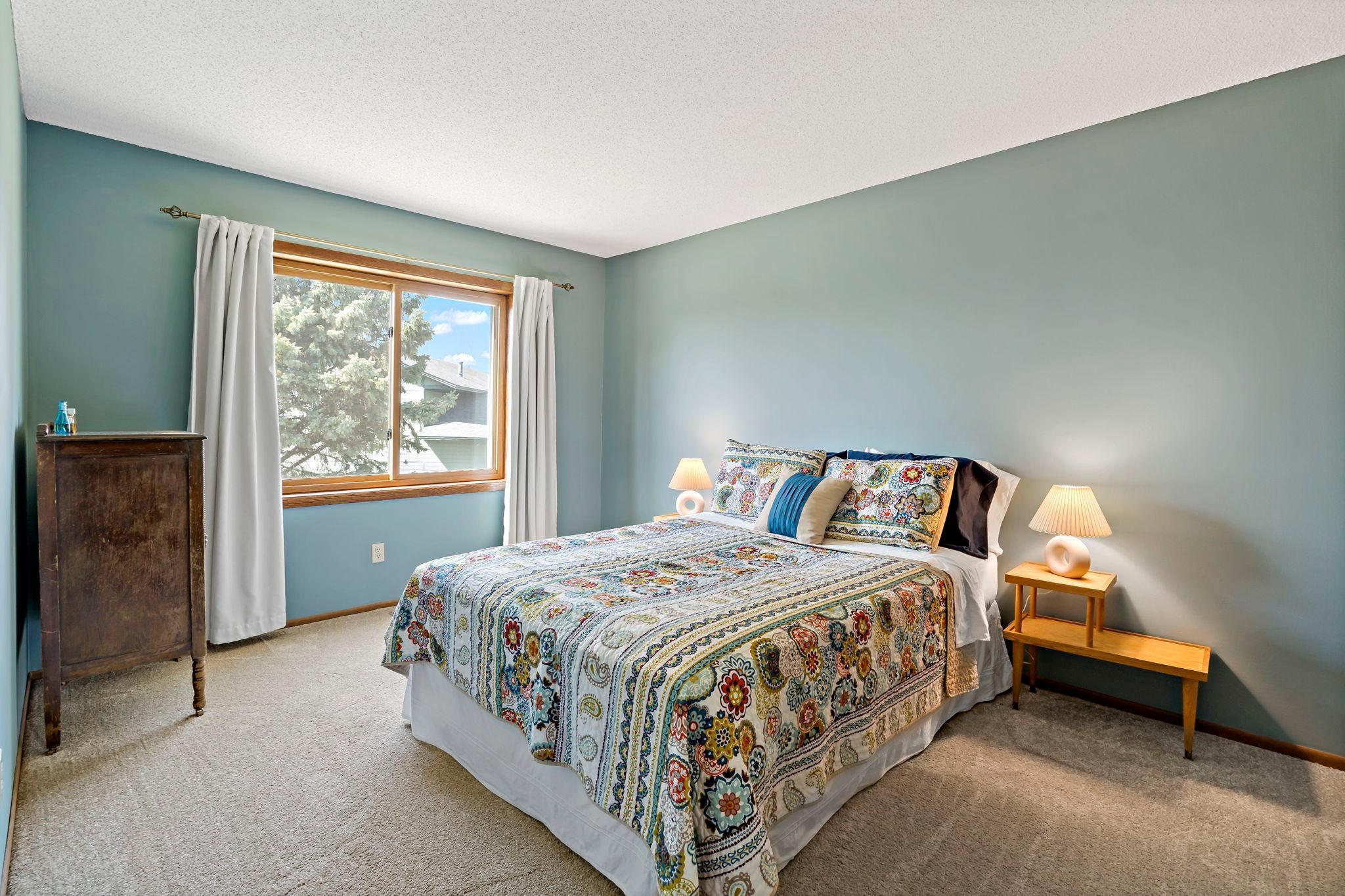 Bright primary bedroom