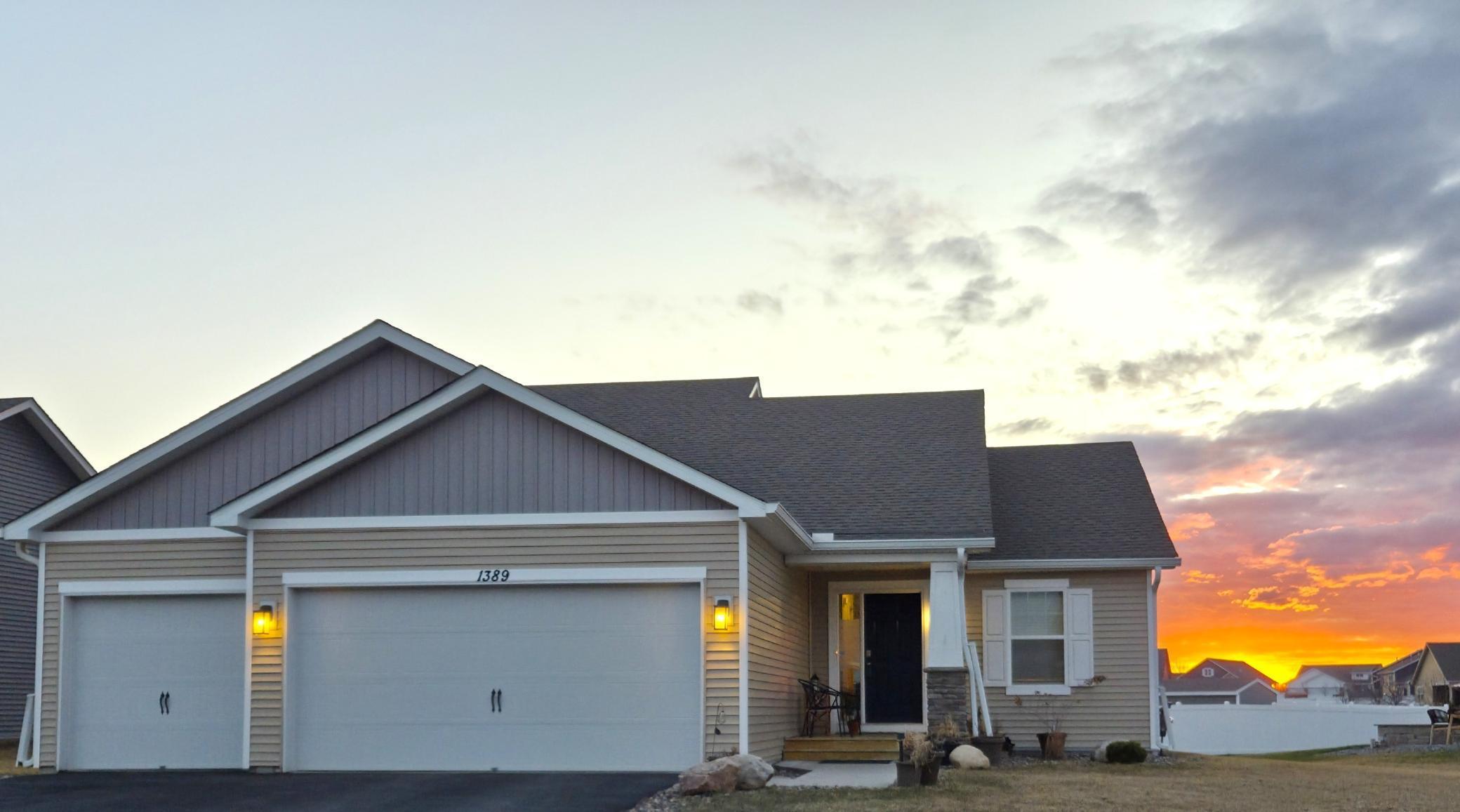 Sunsets & Trailside Living with trail access across the street.