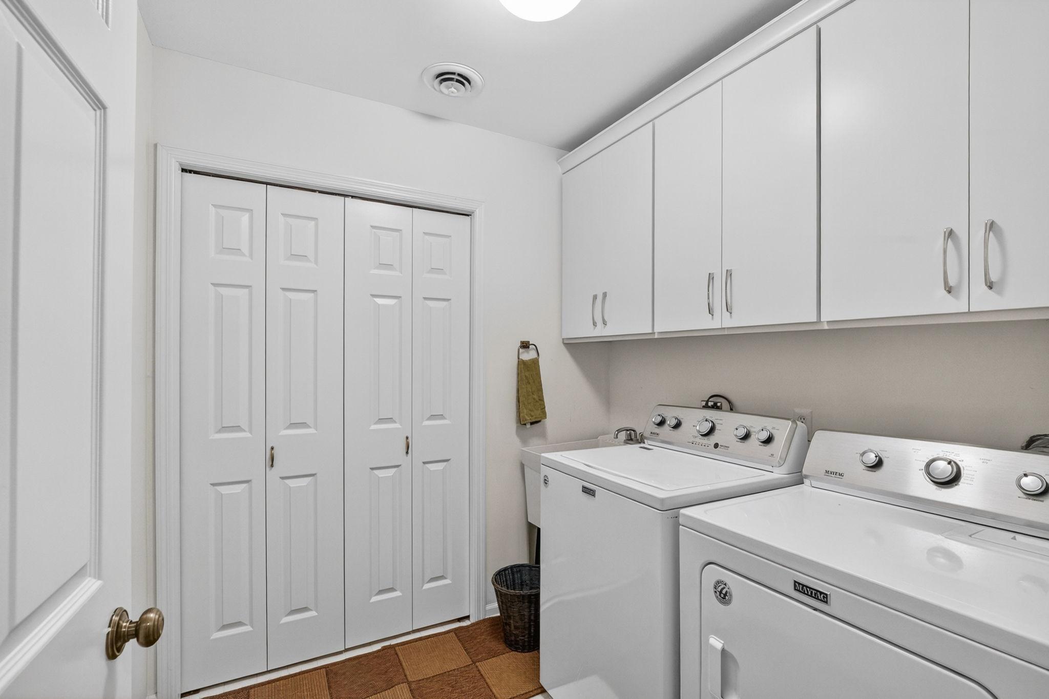 Laundry room on the lower level