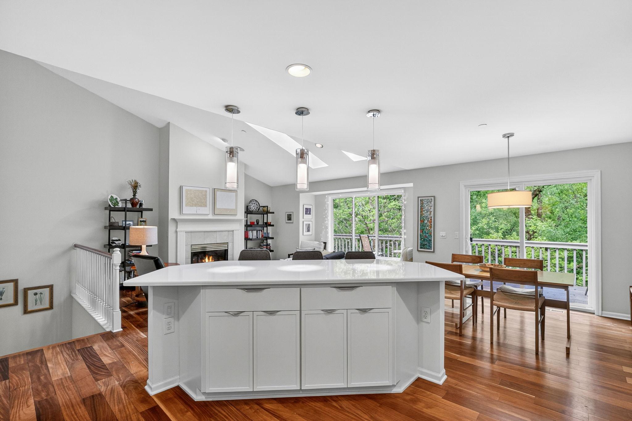 Open concept floor plan