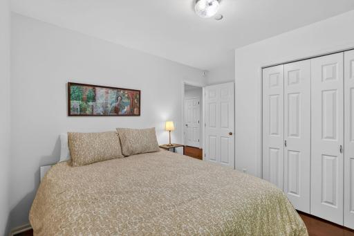 Third bedroom located on the lower level with closet space