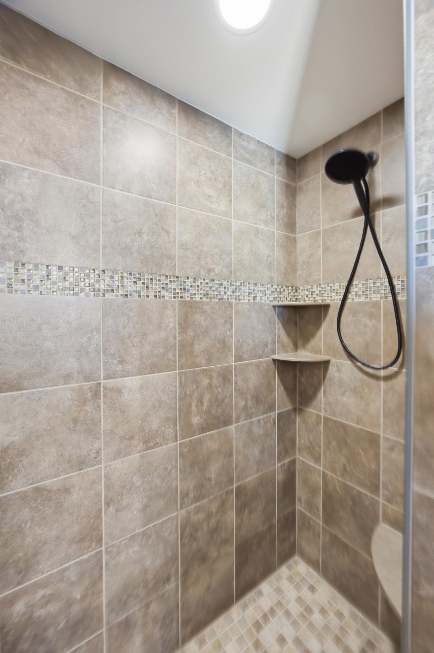 Primary Bathroom Tiled Shower