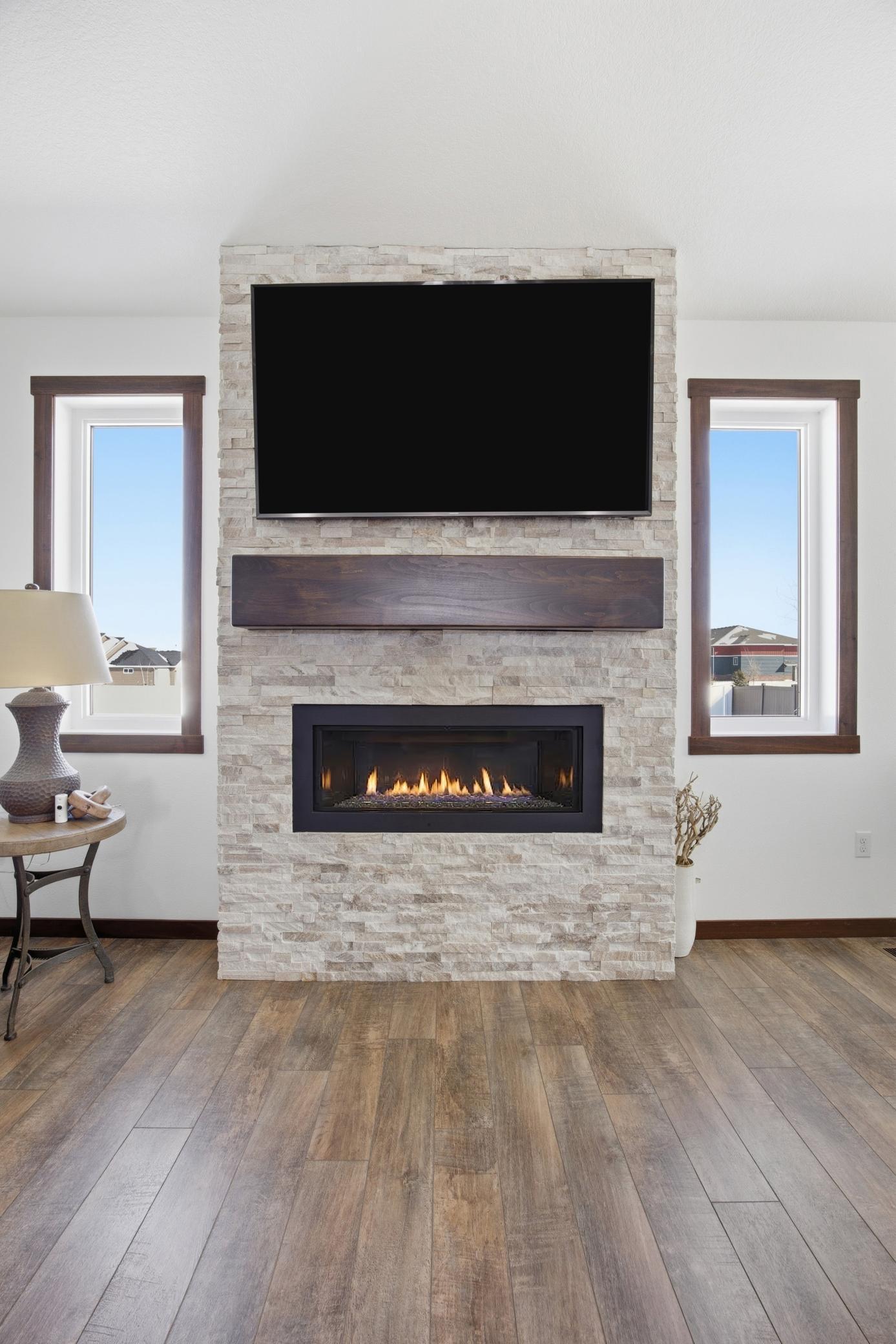 Gas Stone Fireplace