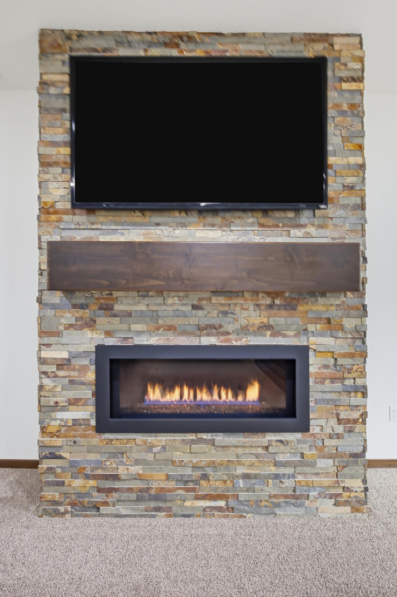 Gas Stone Fireplace