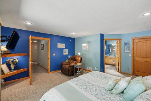 Primary has walk-in closet & ensuite bath