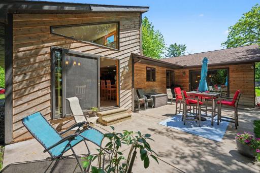 Large patio off dining room & primary suite