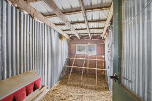 Chicken Coop off garage