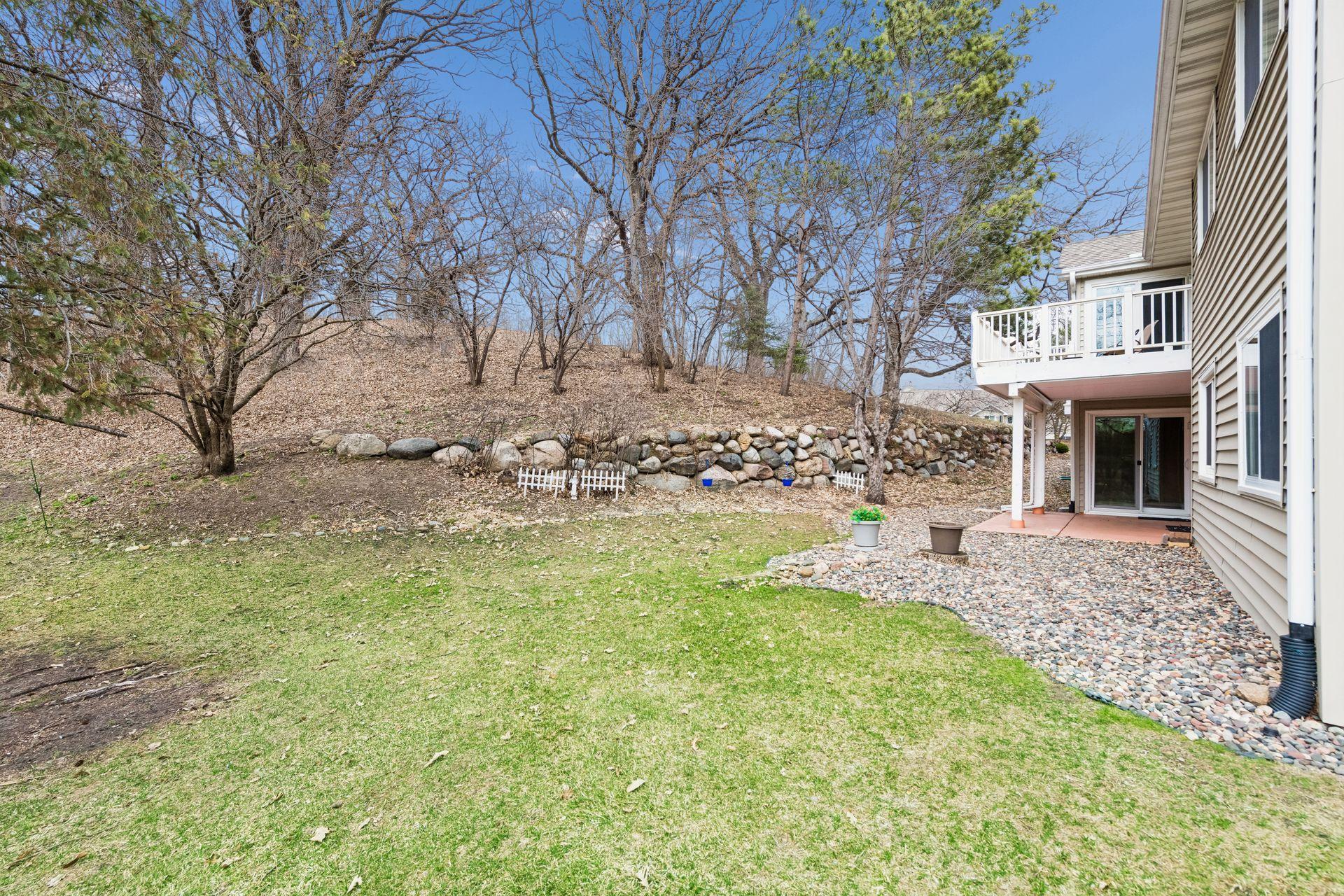 Your own private yard! Wait till all the greenry blooms!