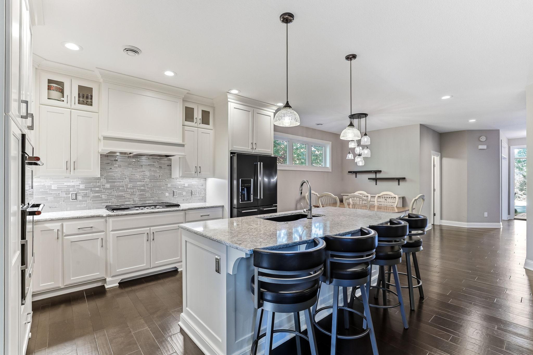 Kitchen is open to the Dining Room