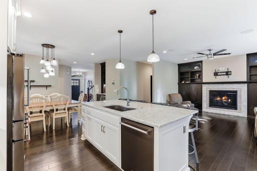 The open floor plan is perfect for family gatherings and entertaining friends.