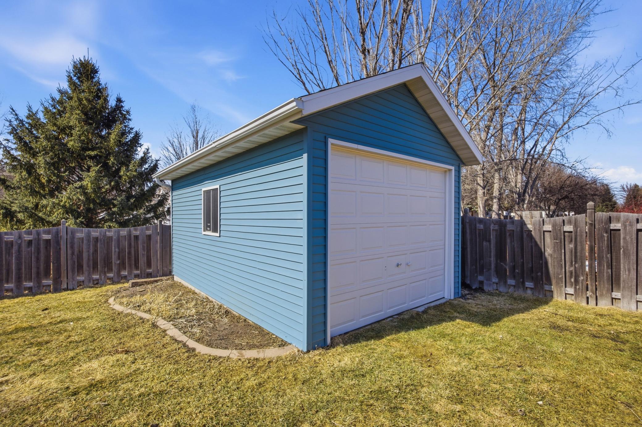 10 x 20 Shed with Concrete Floor and Full Roll Up Garage Door