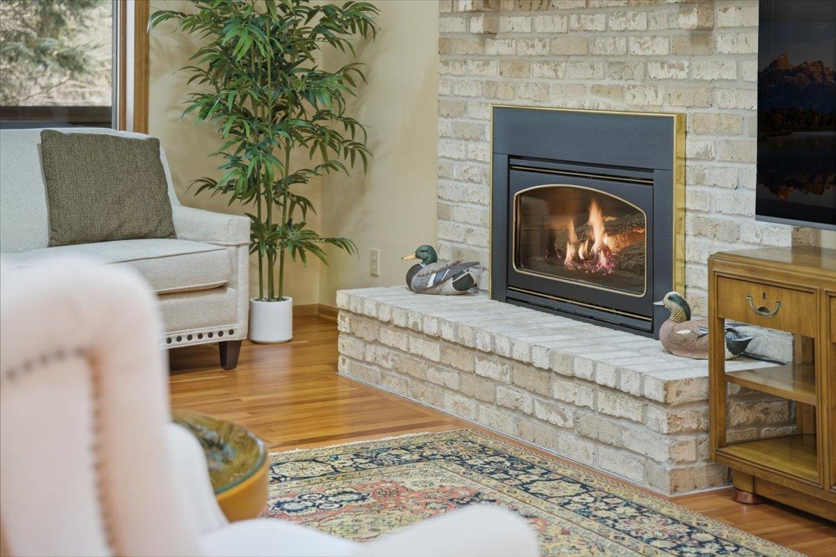 Living Room gas fireplace