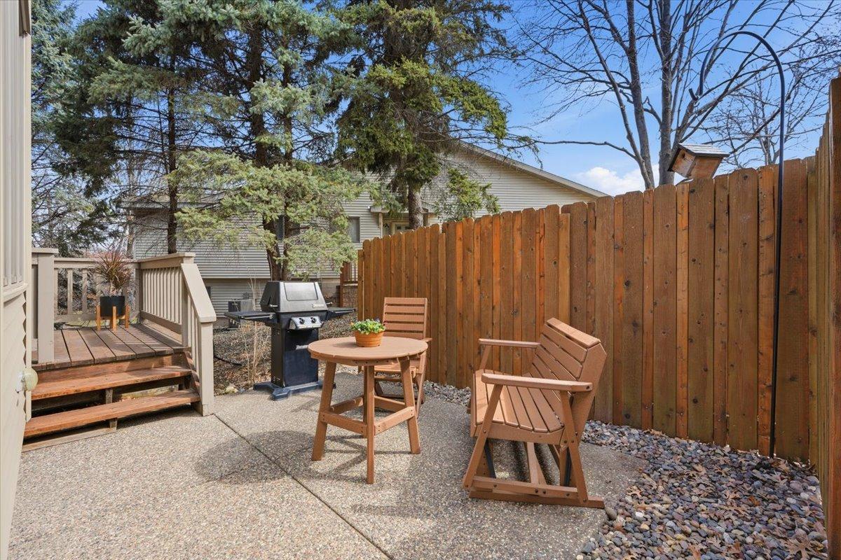 Private Patio off of kitchen area