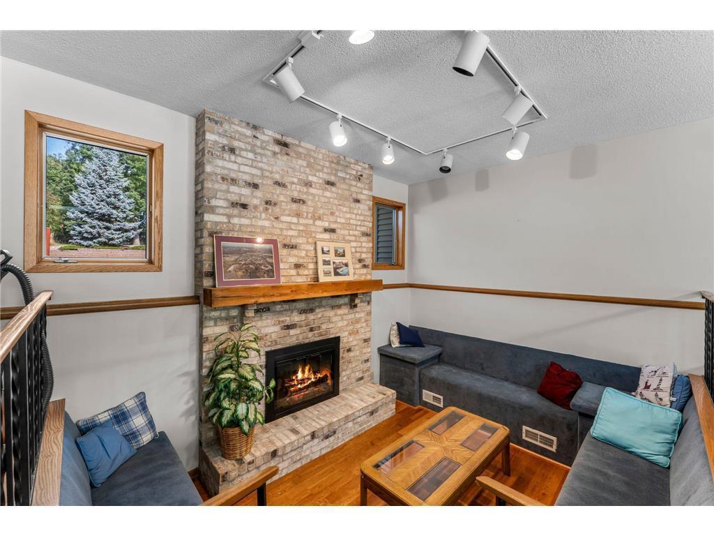 Conversation pit in clubhouse lower level