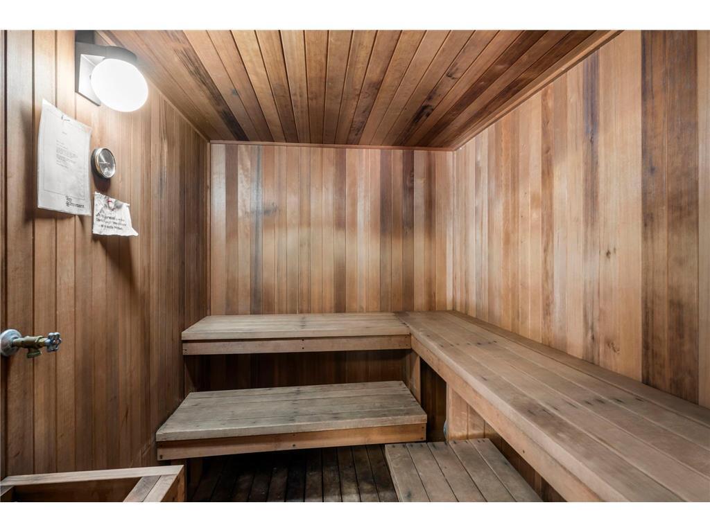 Sauna in clubhouse