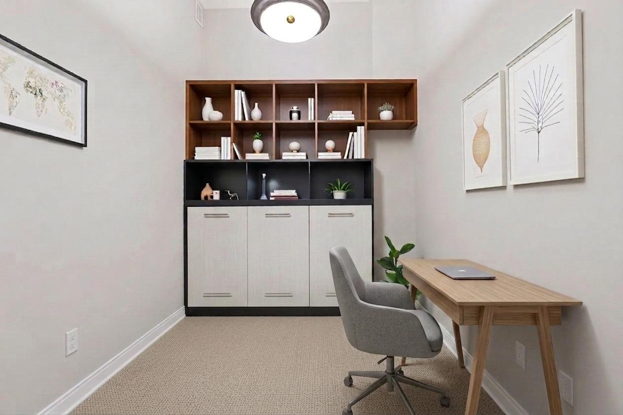 and make a perfect guestroom/office combo. (virtually staged)
