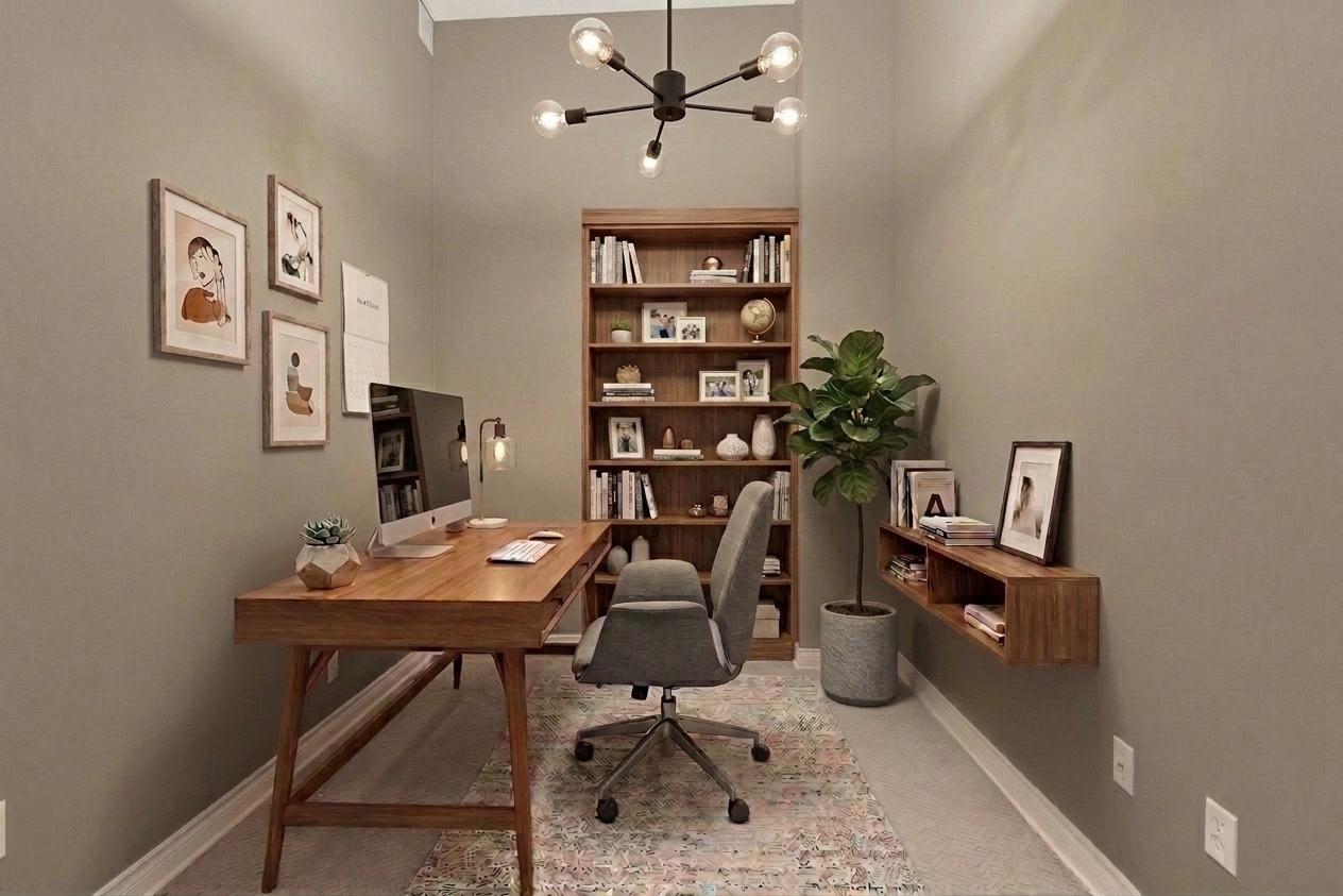 office (virtually staged) or den.