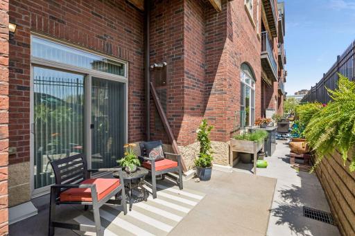 And it gets better... a nearly 300 sq ft patio - a rare find in the city!