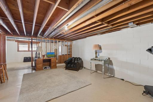 Large Lower Level Ready for Your Finishing Touches
