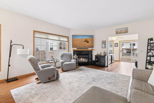 Living room into sunroom