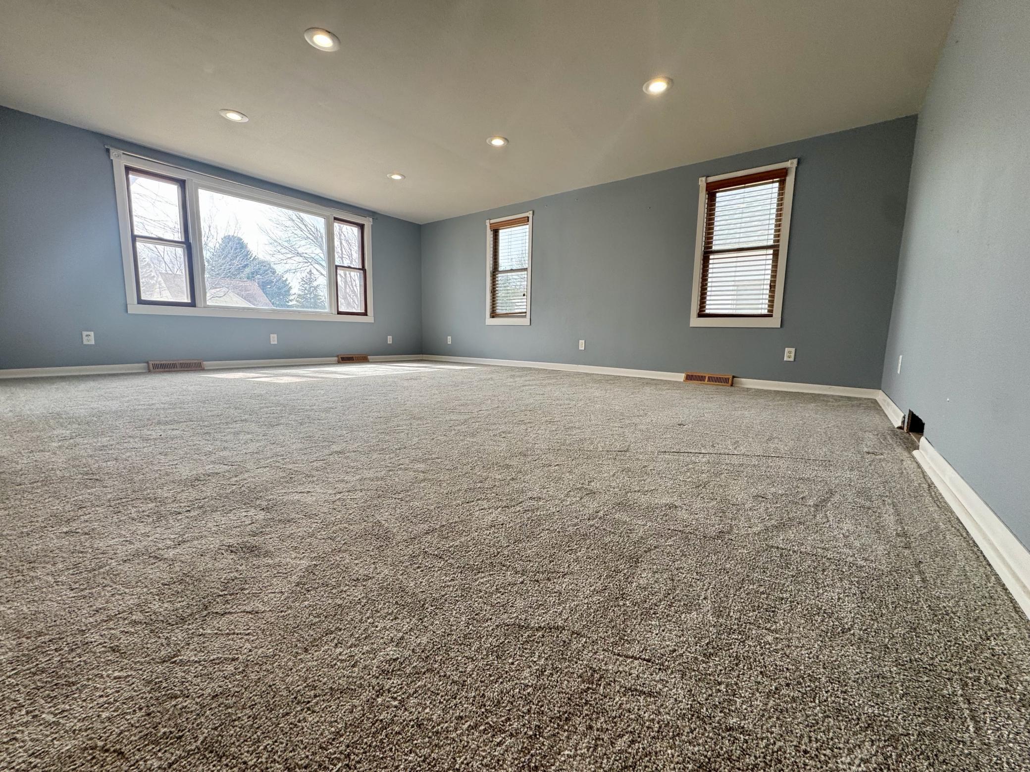 Living room with large picture window