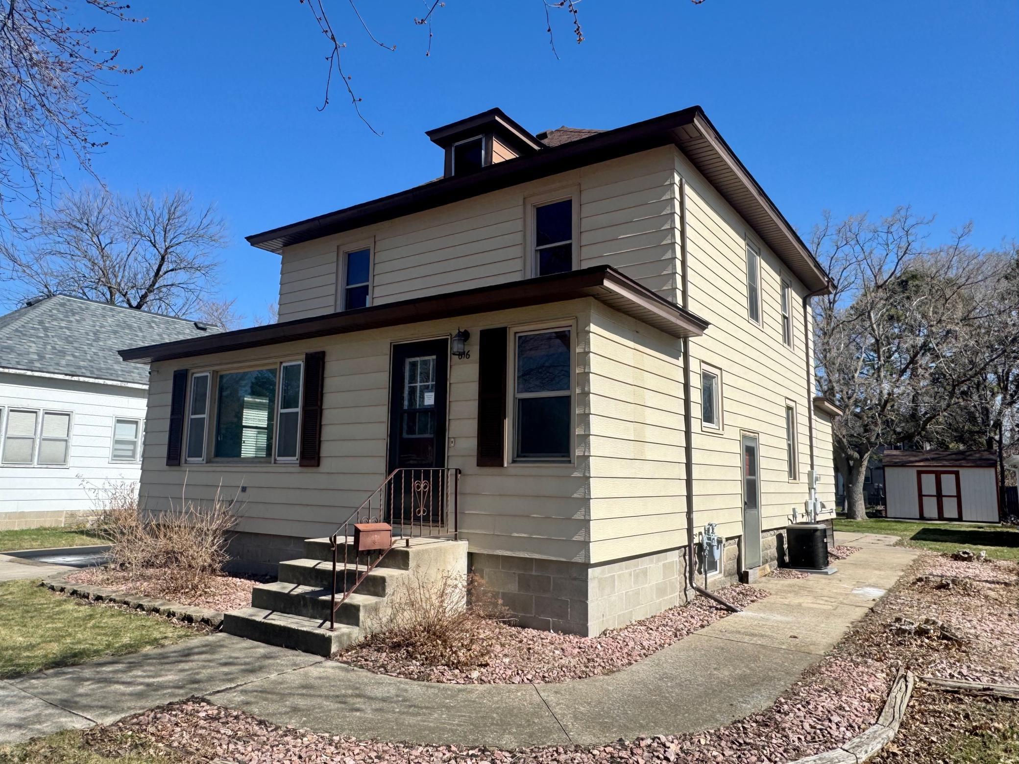 Looking back to shed