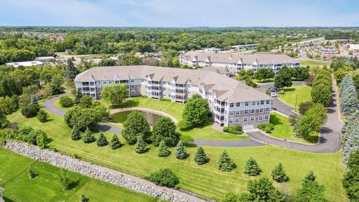 8.5 acres of park-like setting with walking paths and places to sit down and enjoy nature.