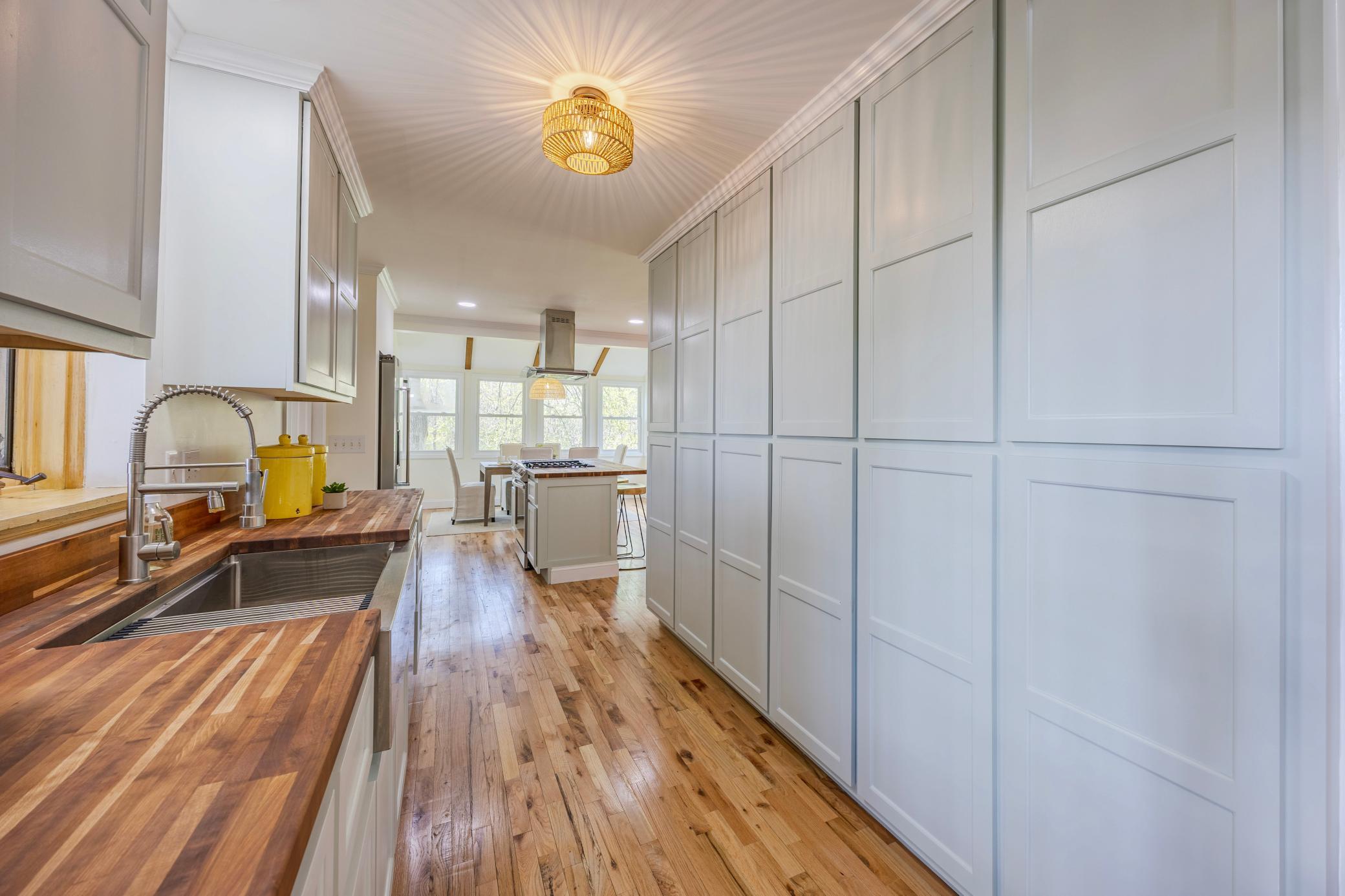 Kitchen looking onto dining room