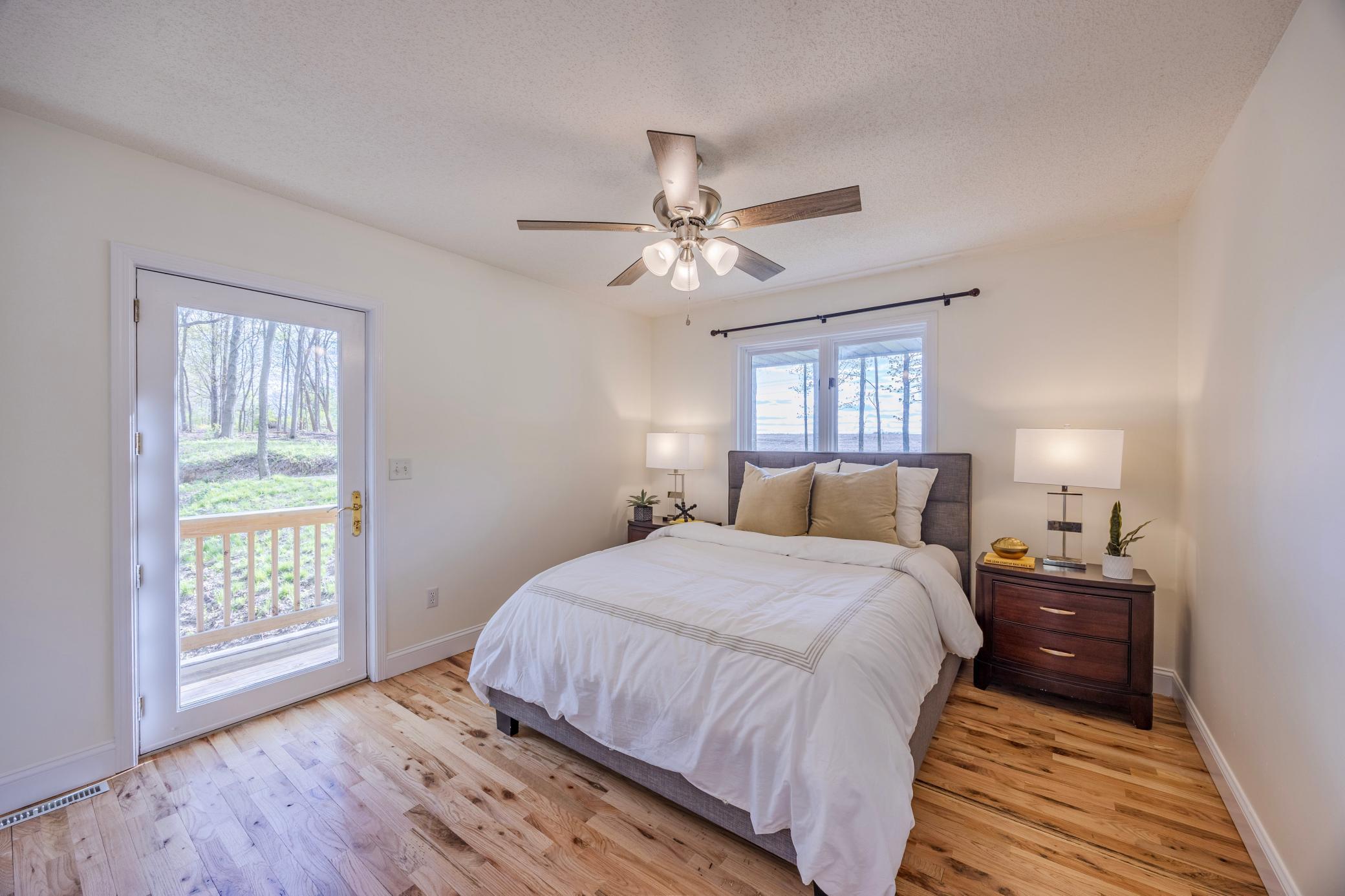 Primary bedroom with private deck