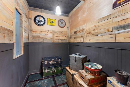 Flex room that locks- great for firearm storage, liquor and/or wine cellar.