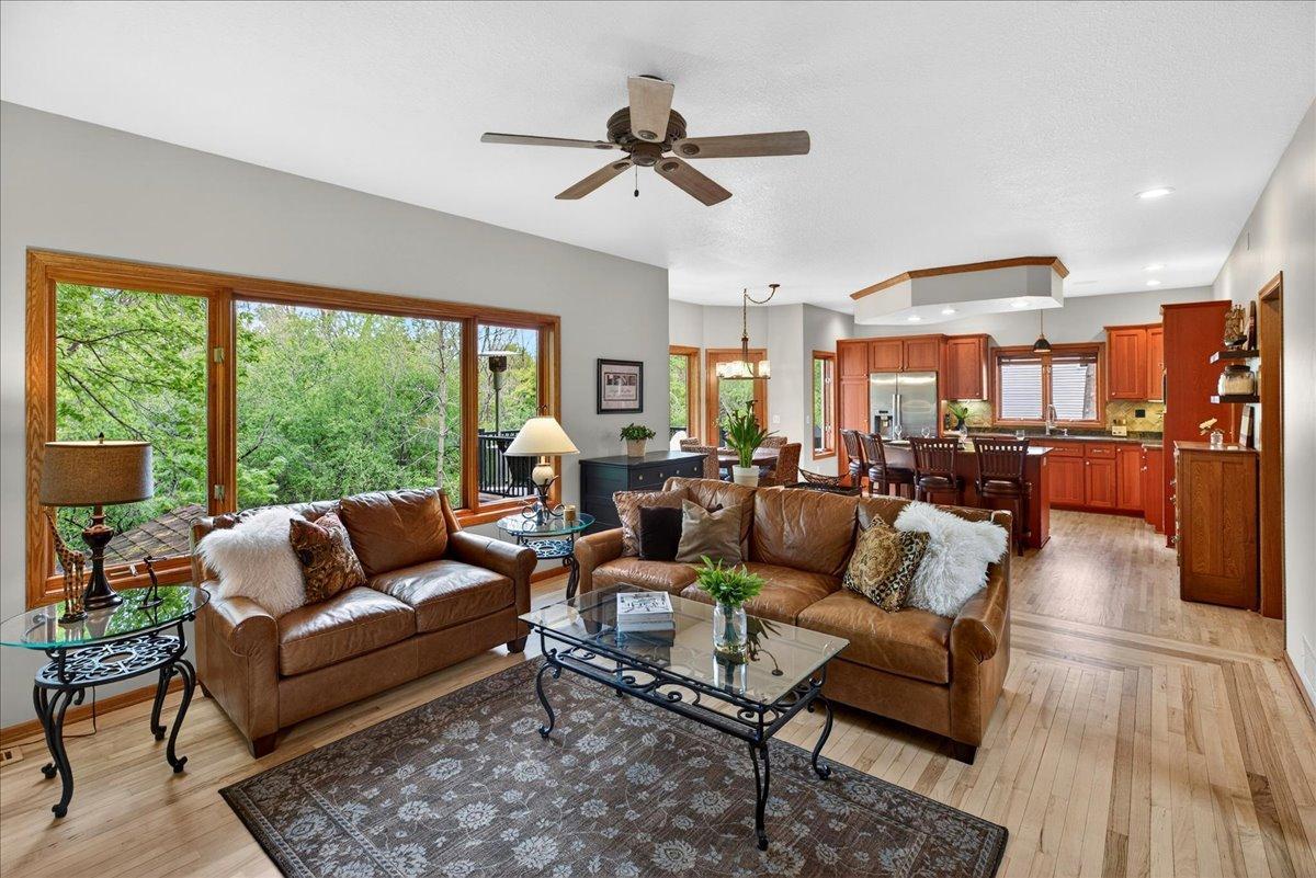 Great Room flows opening to custom kitchen, informal dining area and breakfast bar!