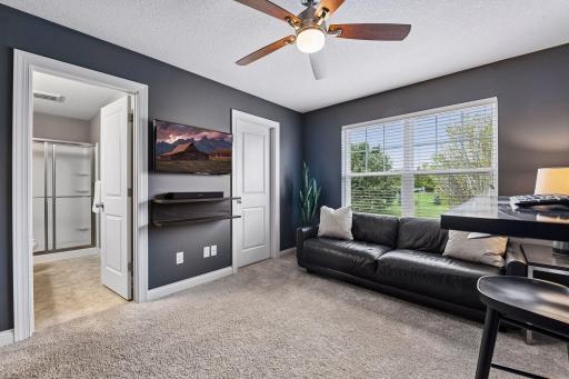 Junior suite with three quarter bath and large walk in closet