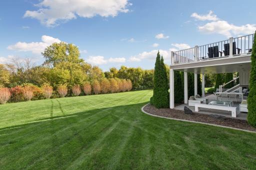 View across the yard looking to the southwest
