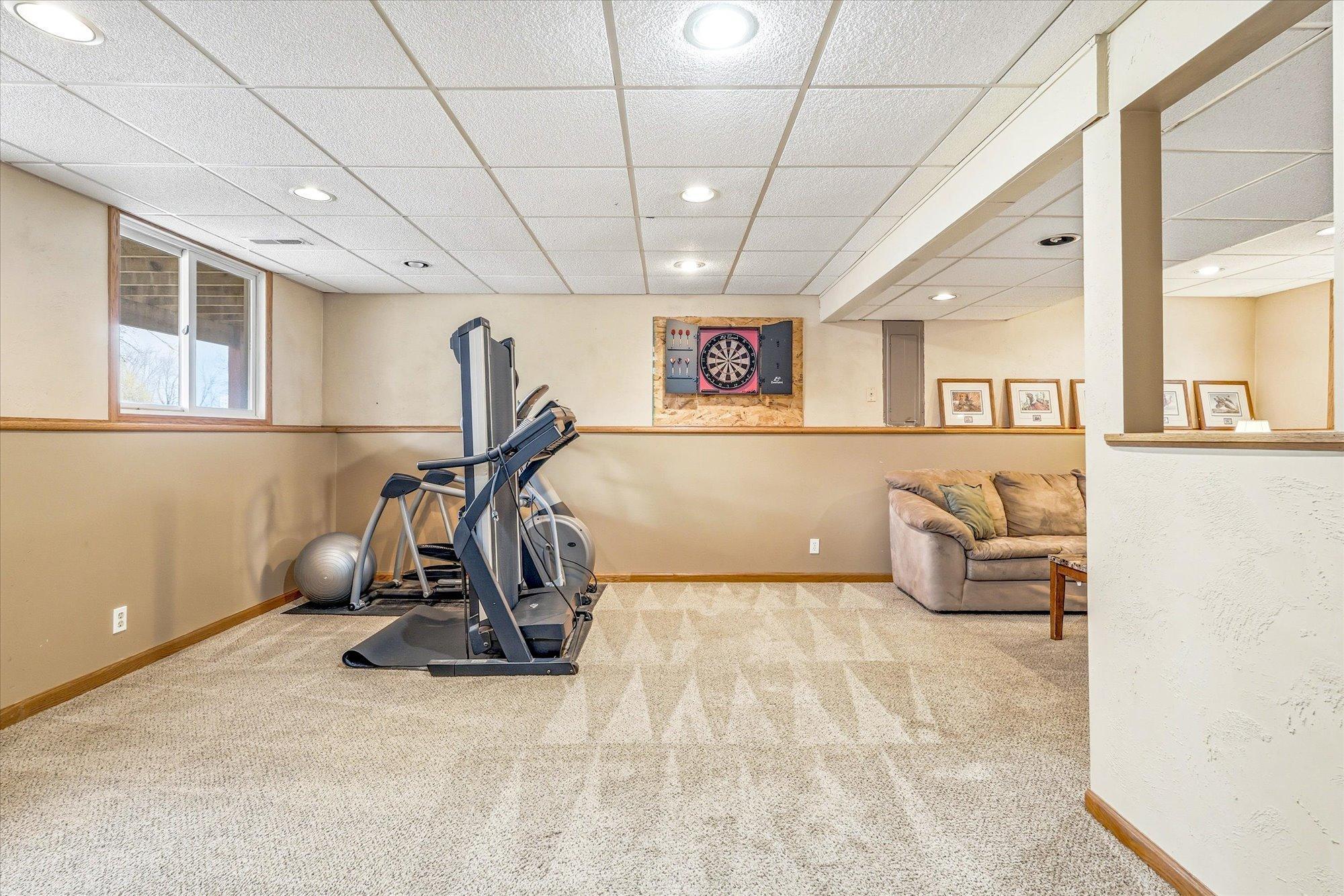 Lower level family room