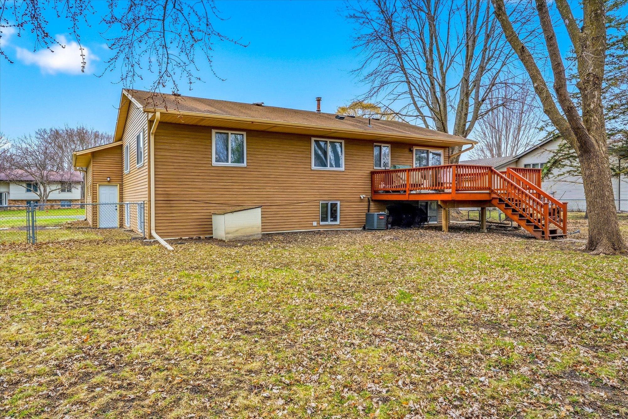Mix of sun and shade in the backyard