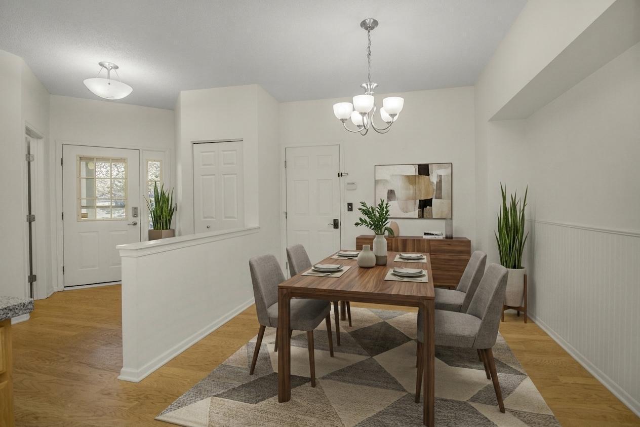 Virtual Stage Informal Dining Kitchen