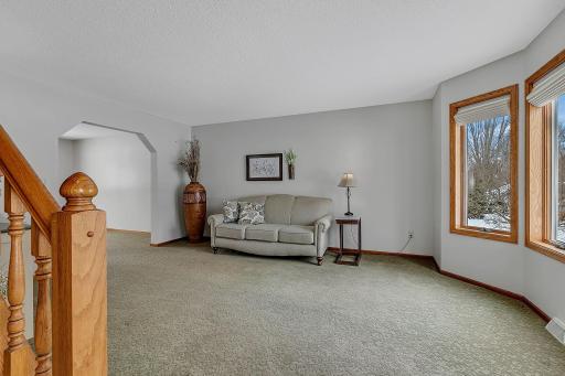 Living Room Welcomes Your Guests - 17 x 13 - Archway is Framed for Future French Doors