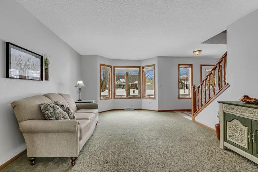 Living Room Is Open and Flooded with Natural Light