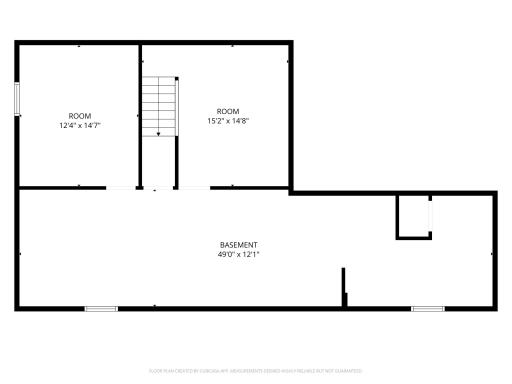 Basement Floor Plan - Dimensions May Vary Slightly
