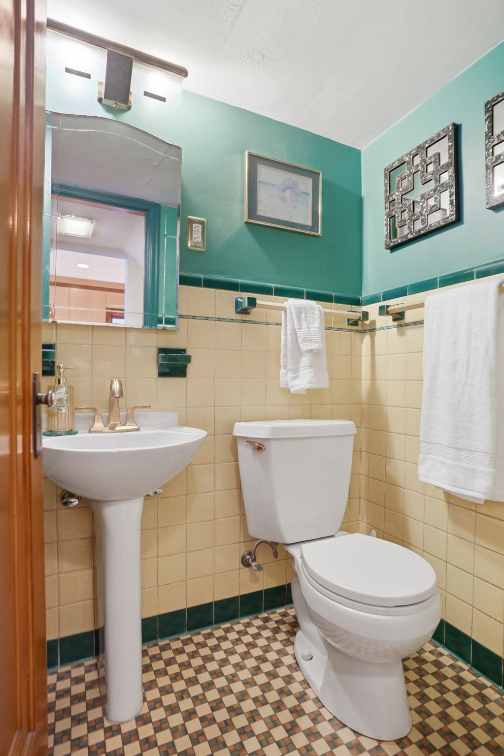 Main floor half bath