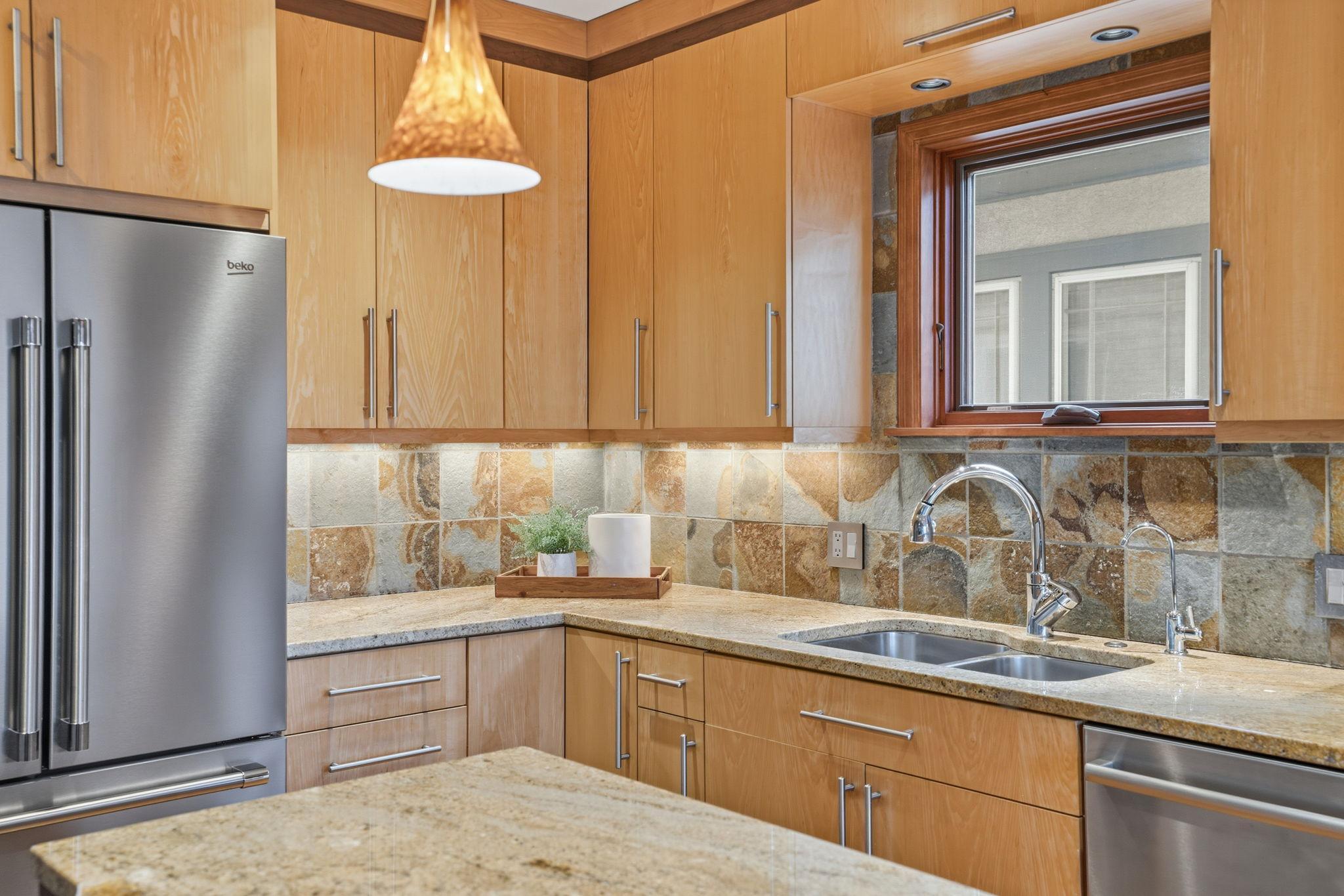 Well appointed backsplash that enhances the space