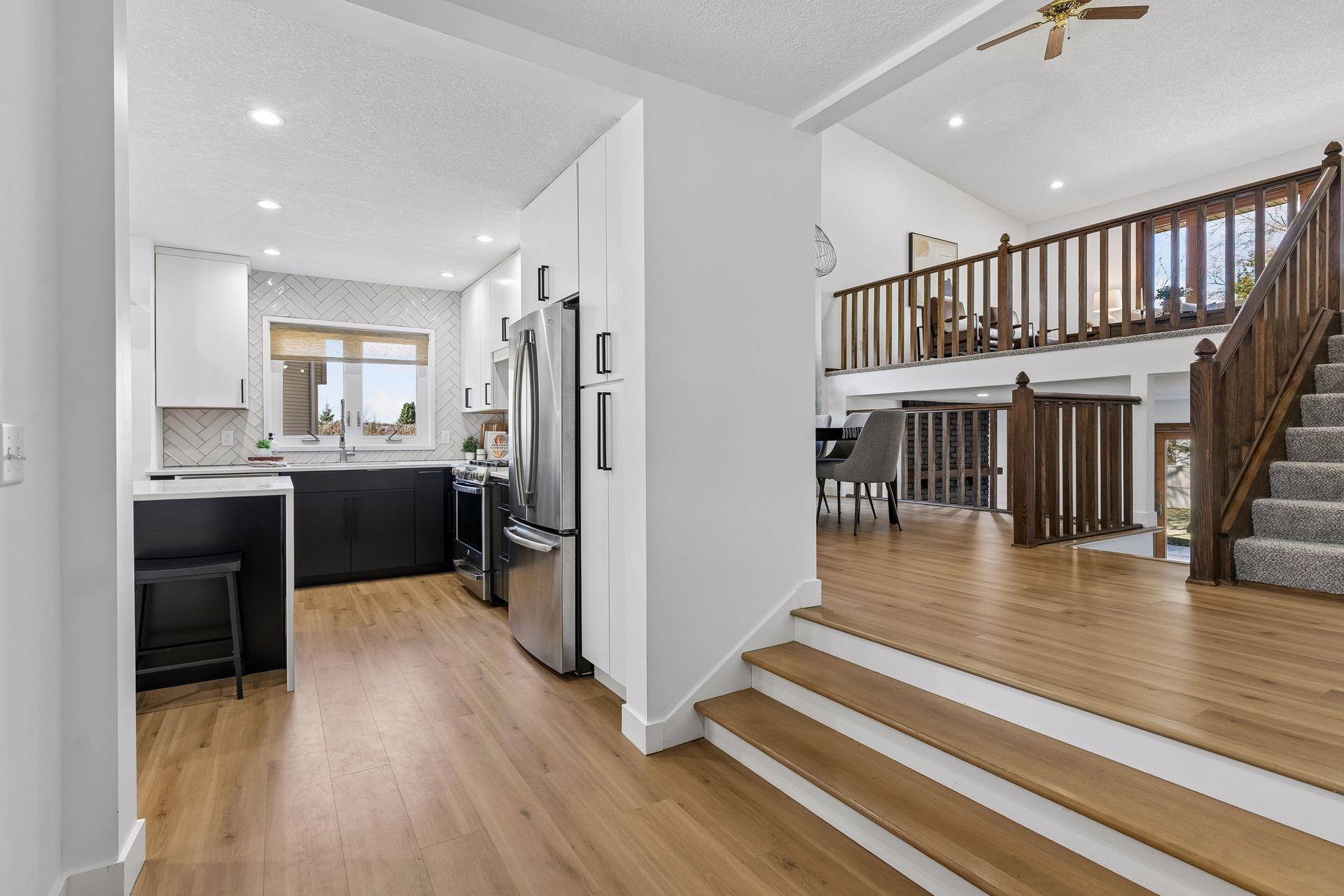View from foyer into kitchen & formal dining