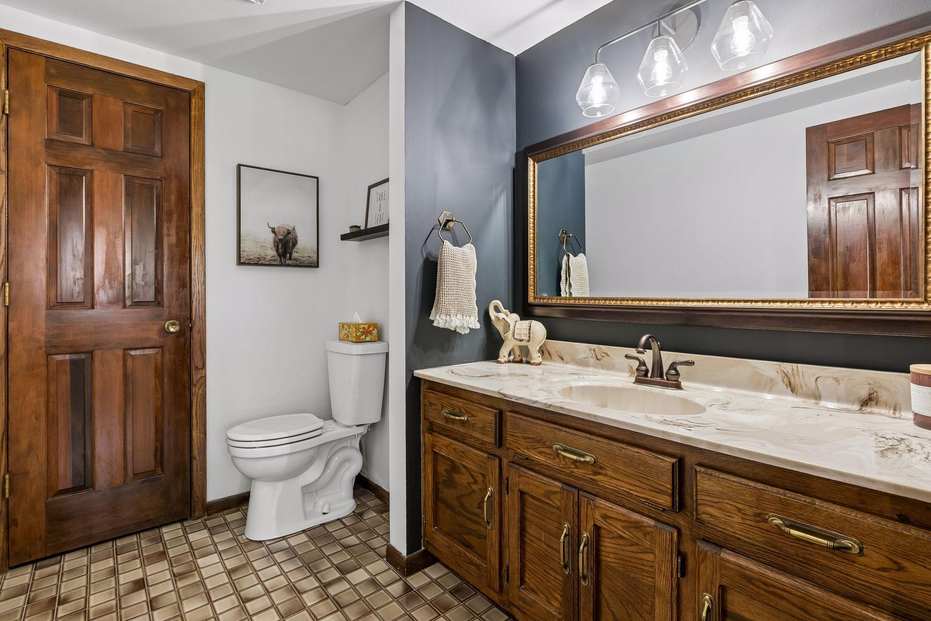 1/2 bath - lower level