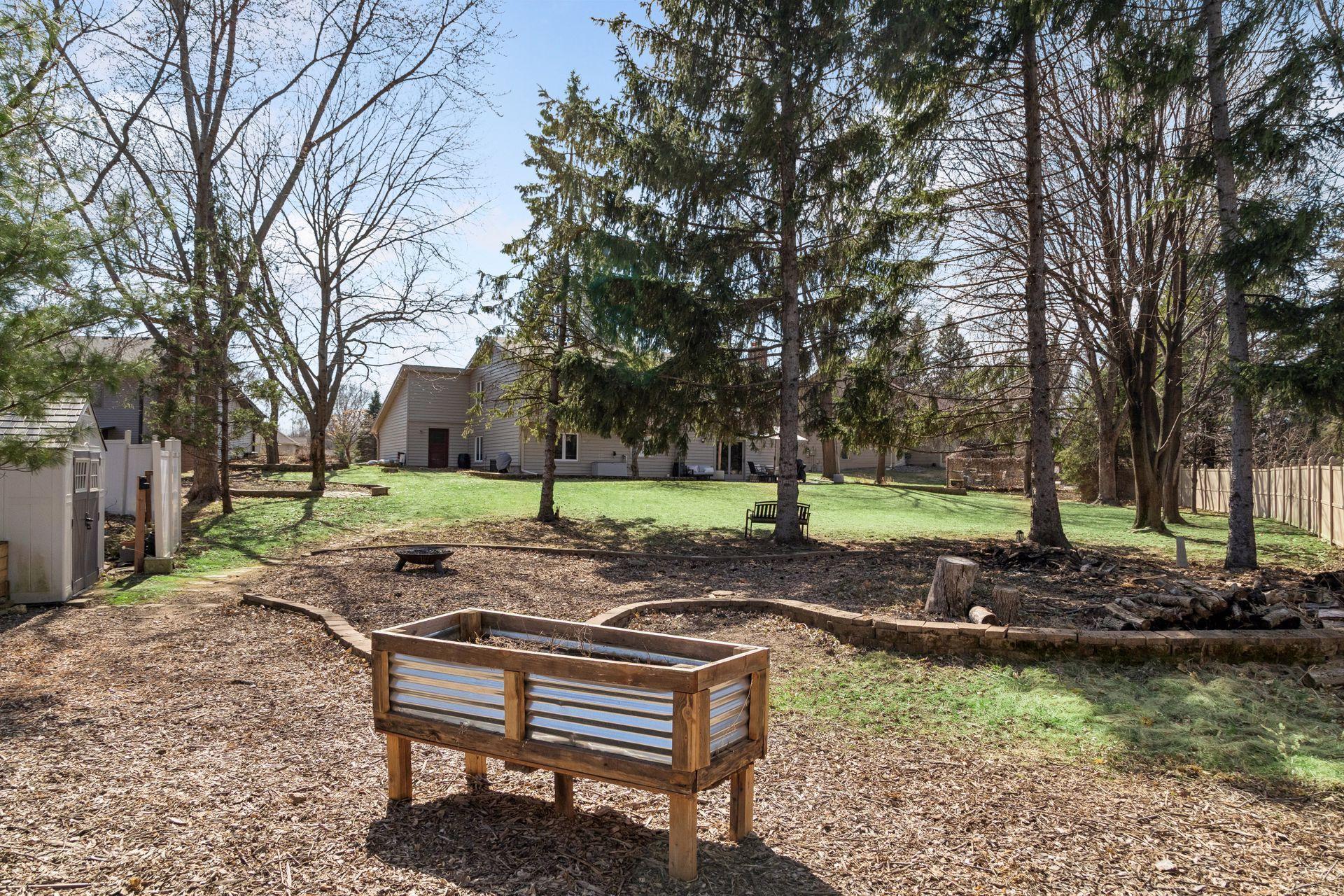 Massive garden looking towards house