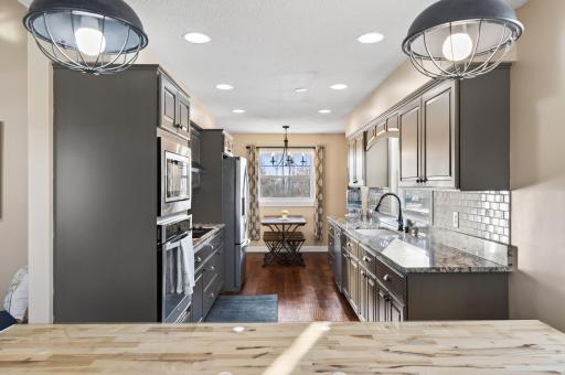 Wonderful kitchen with custom painted Crystal Cabinets