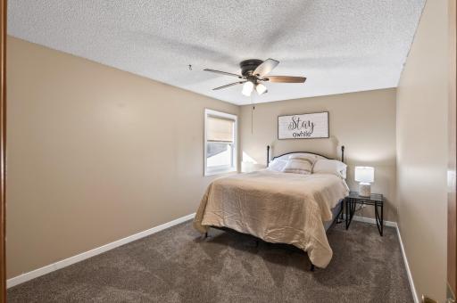 The 2nd upper level bedroom is nice sized as well