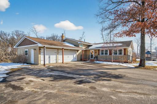 Enjoy the 3 stall attached insulted and heated garage