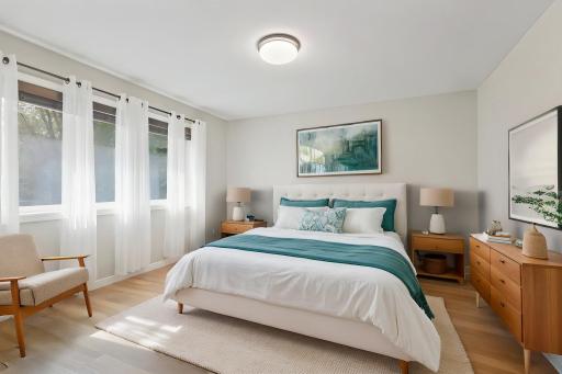 Virtually Staged Primary Bedroom Upper Level