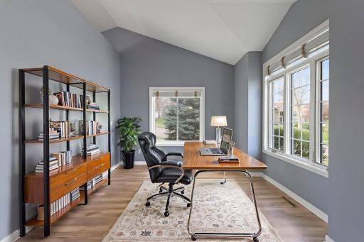 Virtually Staged Formal Dining Space or Home Office